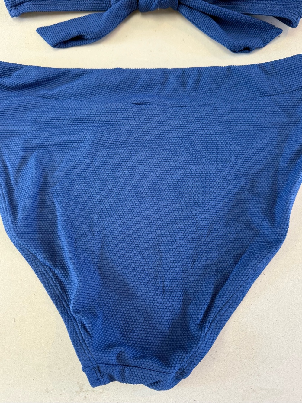 Tommy Bahama Island Cays High Waist Bikini Bottoms Indigo Tide Blue - Picture 6 of 8